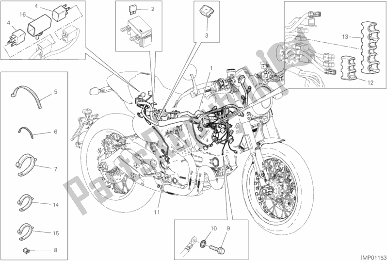 Toutes les pièces pour le Système électrique Du Véhicule du Ducati Scrambler Cafe Racer USA 803 2020